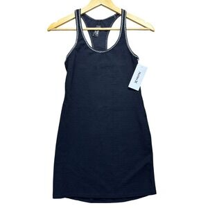 Hurley Bodycon Mini Dress Black‎ NWT Textured Racerback Size S Coastal Beach